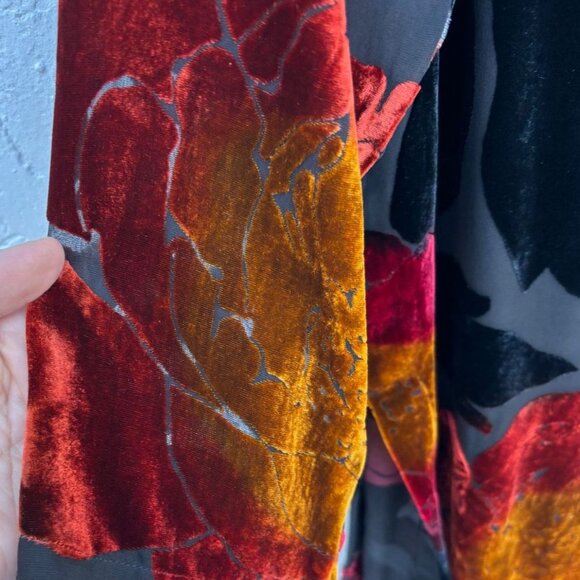 Chicos Womens Blend of Rayon and Silk 90's Kimono Style Dress Multicolor Size 2 - Picture 9 of 11